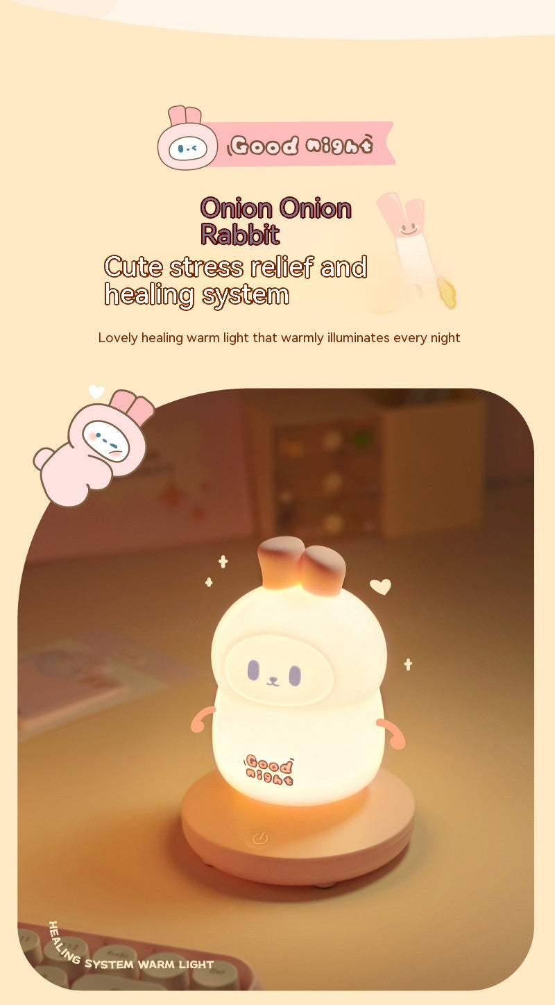 Rabbit Usb Silicone Night Lamp Charging Lamp
