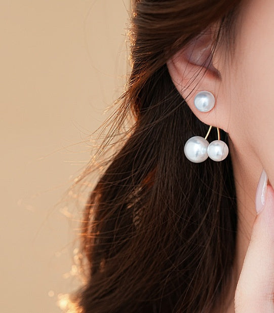 Retro Creative Women's Pearl Cherry Earrings
