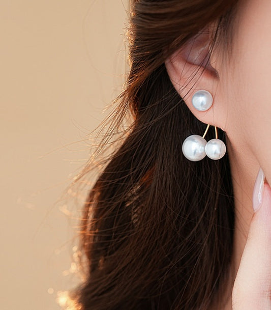 Retro Creative Women's Pearl Cherry Earrings